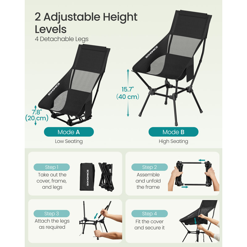 Camping Bench, Black