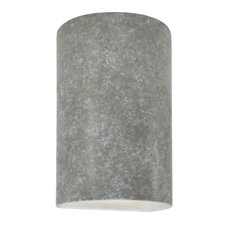 Applique murale d'extérieur en céramique Logan, Patine verde, Incandescent, H 12,5 po x l 7,75 po x P 6,25 po