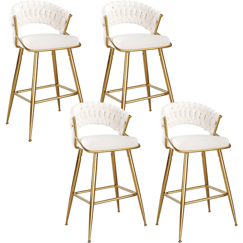 Tabouret de bar 25,2 po, Blanc