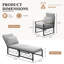 Chaise longue d'extérieur en métal-1246156056