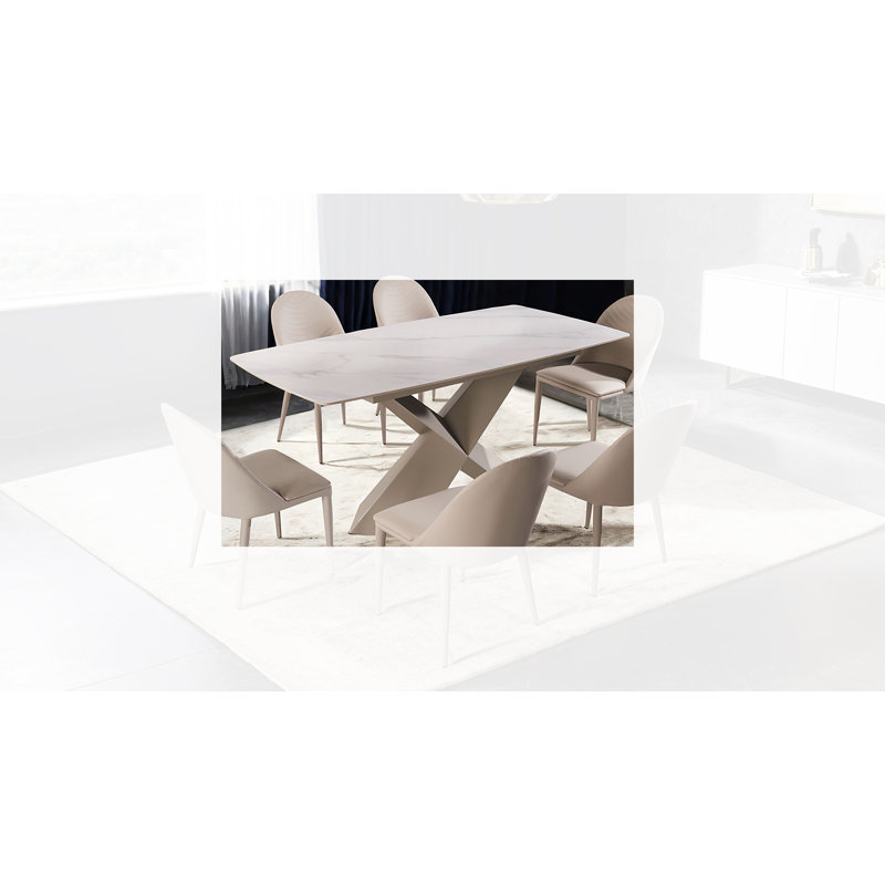 Table de salle à manger Whully, Brun