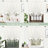 Waddah Farmhouse Double Layer Linen Blackout Tie Up Curtains Thermal Insulated Vertical Striped Fully Lined Balloon Roman Shade Bathroom Window Adjustable Rod Pocket-2002626098-2002626102