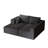 108.3" Sectional Foam Couch With Chaise Lounge, Dark Grey Corduroy Upholstery, High Elastic Sponge, Freely Combined, 800Lbs Load-Bearing Capacity Fabric, Weight