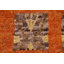 Tapis tribal orange marocain noué à la main 7 x 10