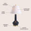 Lampe de table 29 po Precita-33459239