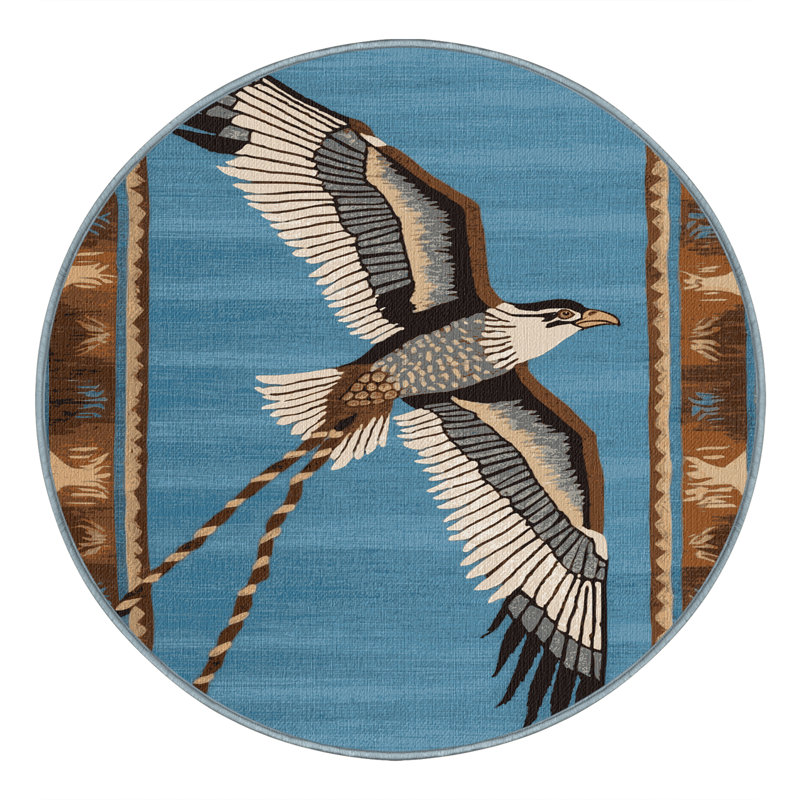  Tapis lavable lavable Mississippi Kite Birds, Rond 3 pi