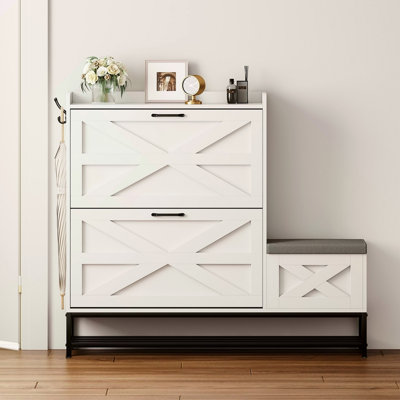 Armoire à chaussures, armoire à chaussures d'entrée de maison, armoire de rangement pour balcon d'entrée, étagère à chaussures de grande capacité