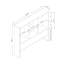 Twin Bookcase Headboard Free Standing With Two Sliding Doors And Four Shelves And Dust Wooden Panel (Headboard only)