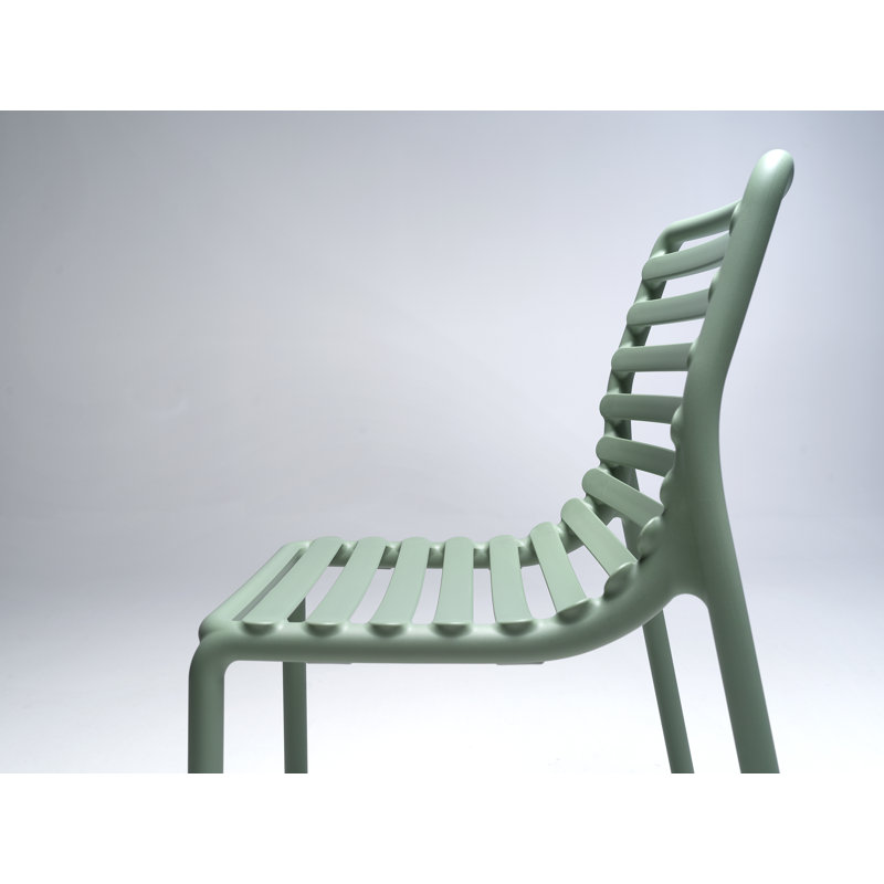Doga Outdoor Dining Side Chair, Mint