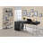 Black High Gloss And Chrome 2-Drawer Writing Desk