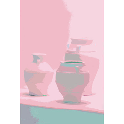 Olive Jars In Silhouette Print
