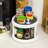 2 Pack, 2 Tier Turntable Lazy Susan Spice Organizer - Rotating Seasoning Rack Spinner For Pantry Cabinet Kitchen Countertop, Table Top Organizing - Multiuse Two Tier Rotating Organization Rack