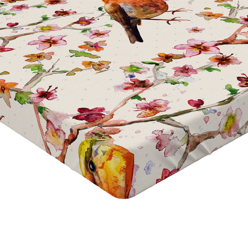 Drap-housse Ambesonne Birds and Nature, Drap-housse simple TG