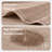 Diagonal Ribbed Beige 100% Cotton Quick Dry 6-Piece Washcloths Set-117198010-119276172