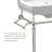 Whitehaus 24" Console with Integrated Rectangular Bowl, Brass Leg Support and Side Towel Bar-27330537-27330538