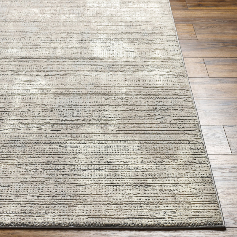 Kempsford Sterling Grey Machine Washable Area Rug, Rectangle 7'7" x 10'