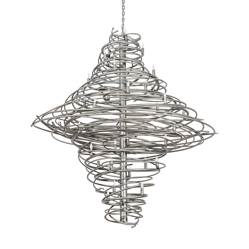 Lustre géométrique unique et remarquable à 36 lumières Cyclone