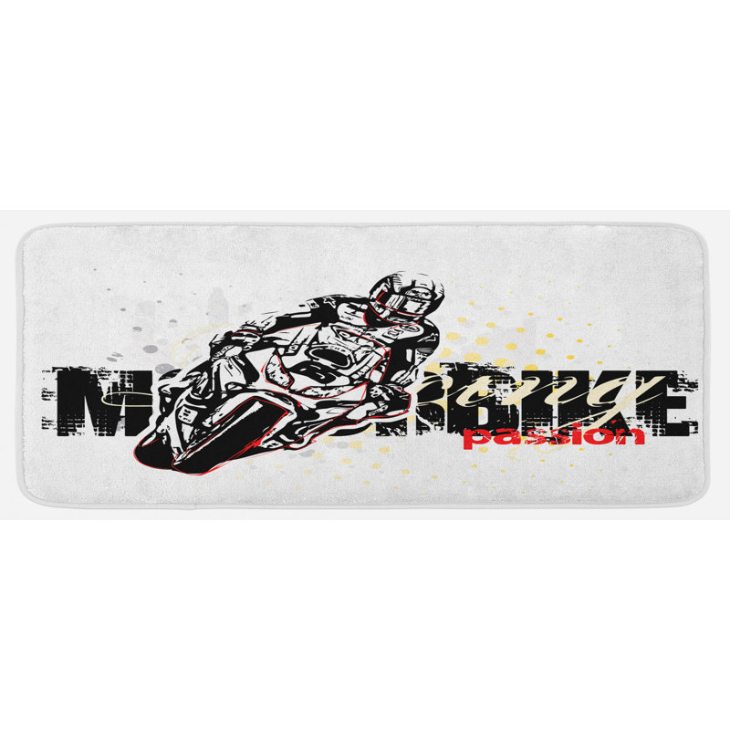Tapis de cuisine motocyclette