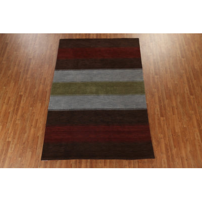 One-of-a-Kind Rectangle 6'5" X 9'8" New Age Wool Area Rug in