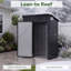 Galvanized Steel Metal Storage Shed with Sloping Roof, Lockable Door-457545177