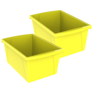 Boîte de rangement moyenne Storex Storex, bleu, paquet de 2 (Ensemble de 2)