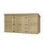10 Ft. W x 3 Ft. D Shiplap Pent Wooden Shed-122498684