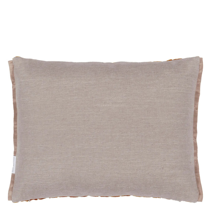 Jabot Velvet Decorative Pillow, 12" H x 16" W, Pimento Geometric