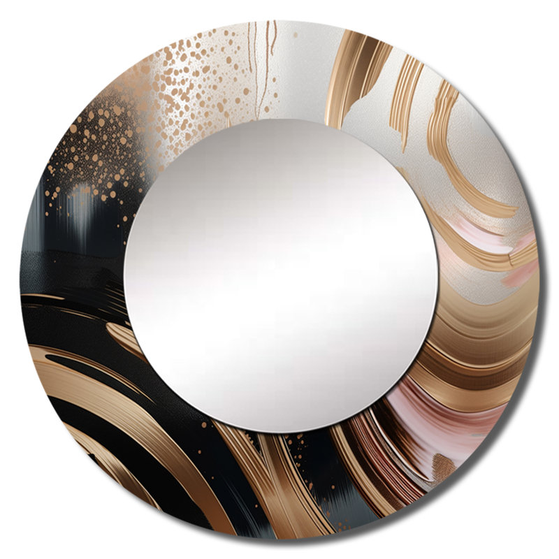 Miroir mural en marbre Paricia, 36 po x 36 po