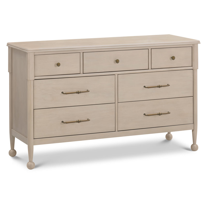 Alouette 7-Drawer Assembled Dresser, Washed Pine