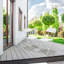 Chaises pliantes en plastique - blanc, paquet de 5
