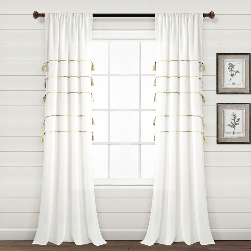 Semi Sheer Pair, 42"W x 84"L, Wheat