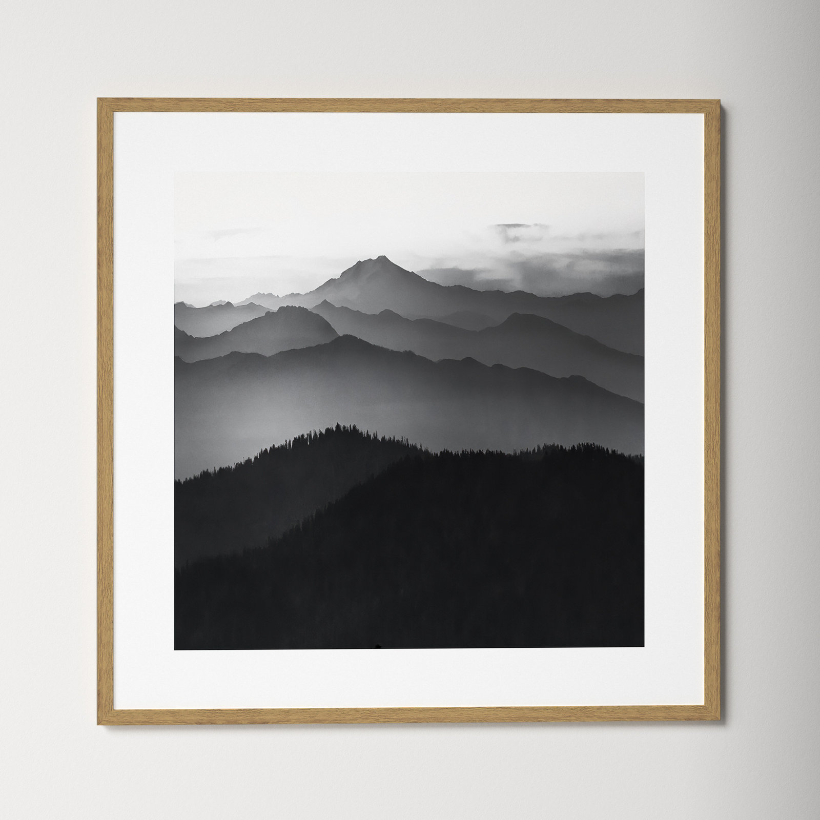 Cascades by Danita Delimont, 32" H x 32" W x 0.75" D, Natural Framed