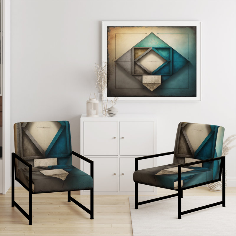 Fauteuil rembourré contemporain, Perfect Abstract, Noir, noir, noir, noir
