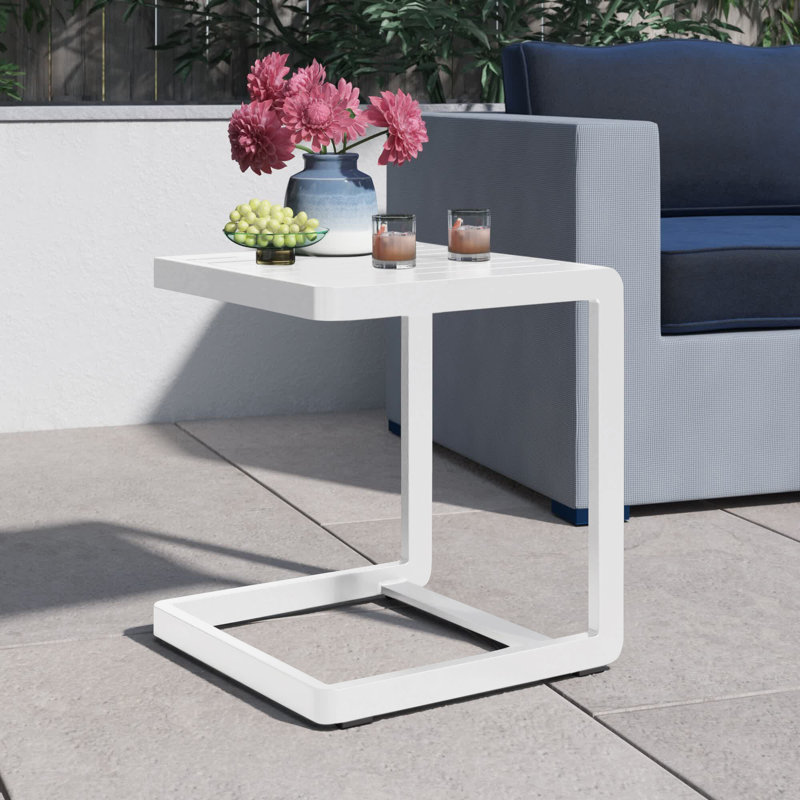 Table d'appoint Keimari, Blanc