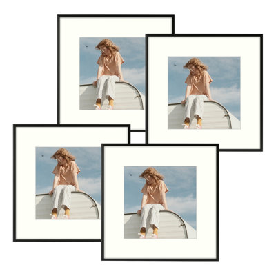 Metal Picture Frame Set with Mat - Basics by Wayfair™