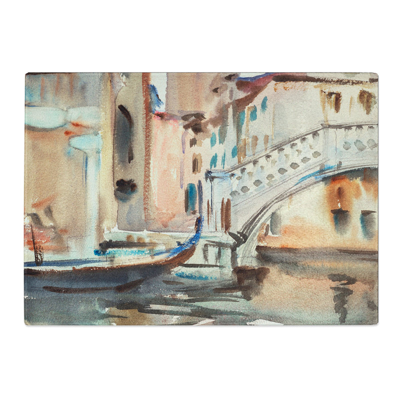 Bridge in Venice by John Singer Sargent Chopping Board, 0.4cm H x 28.5cm W x 39cm L
