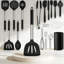 Ensemble d'ustensiles de cuisine 43 pièces en silicone avec poignées et support en acier inoxydable, outils de cuisson résistants à la chaleur pour batterie de cuisine antiadhésive-124851432