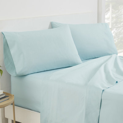 Cotton Blend Solid Colour Sheet Set