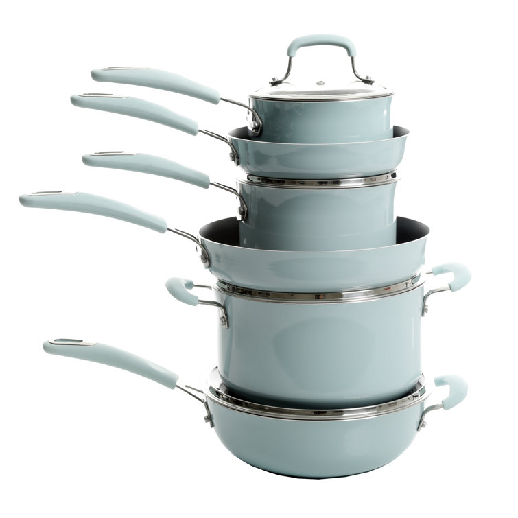 Kenmore Elite Andover 10 Pieces Aluminum Non Stick Cookware Set