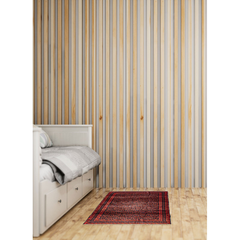Teimani  Grey Rug 3'8" x 6'0"