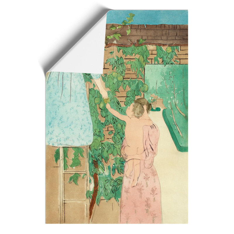Gathering Fruit by Mary Cassatt - Unframed Painting, 42cm H x 30cm W x 0.1cm D