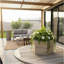 Boîte à fleurs Hexagon Terrace - gris brun-1769415218-1769415244