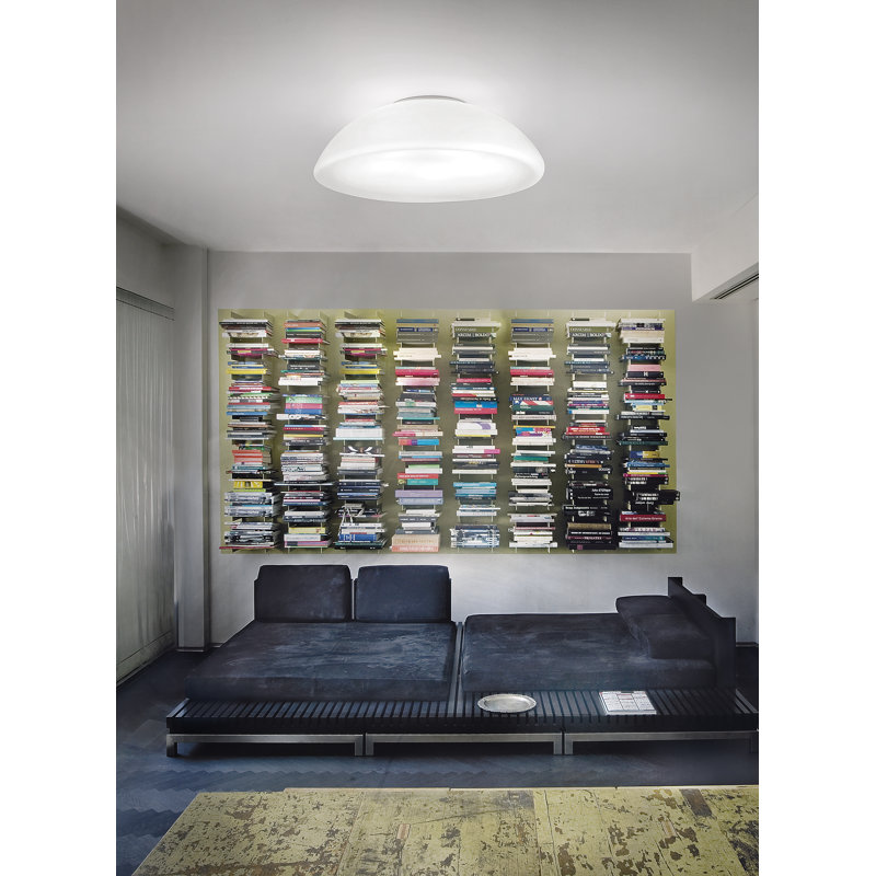 Infinita Ceiling/Wall Lamp 36 White Matt Glossy White E26 Ul, 5 Lights, 9" H x 27.5" W x 27.5" D