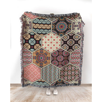 Colorful Background Cotton Blanket