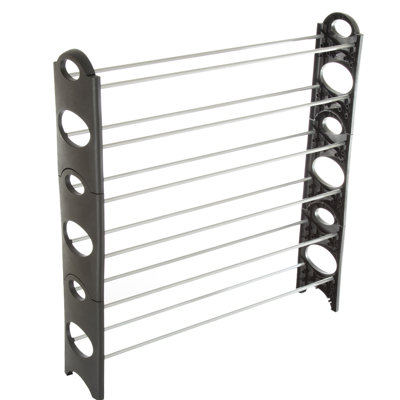 Stackable Shoe Rack - 4-Tier Freestanding Footwear Organizer for Closets or Entryway - Holds 16 Pairs of Sneakers, Heels, and Boots by Everyday Home