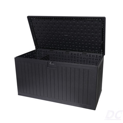 260 Gallon Resin Outdoor Deck Box Waterproof, Extra Large Patio Storage Box With Lockable Storage Containers For Patio Furniture Cushions, Pool Accessories, Garden Tools