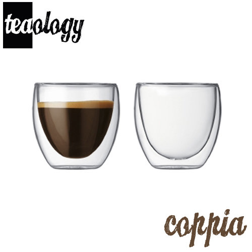 Tasse à thé / café en verre borosilicaté à double paroi Mald Teaology Coppia
