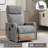 Heat Massage Manual Recliner Chair With Rocker And Swivel In Fabric For Living Room-1068872033