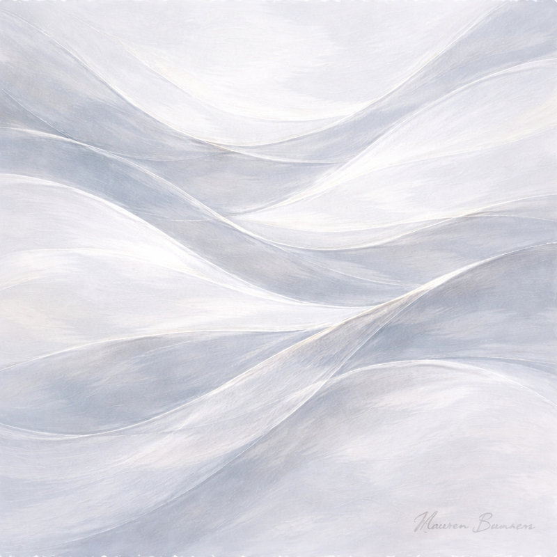 Velours dunes sur toile tendue, L 12 po x H 12 po x P 1 po