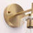  Alacam 1 - Light Bath Sconce Wall Light with Glass Shade, Brass Glass Wall Sconces for Toilet, Hallway, Staircase, Living Room, Bathroom Dining Room-10.2'' H X 3.93'' W-690735003